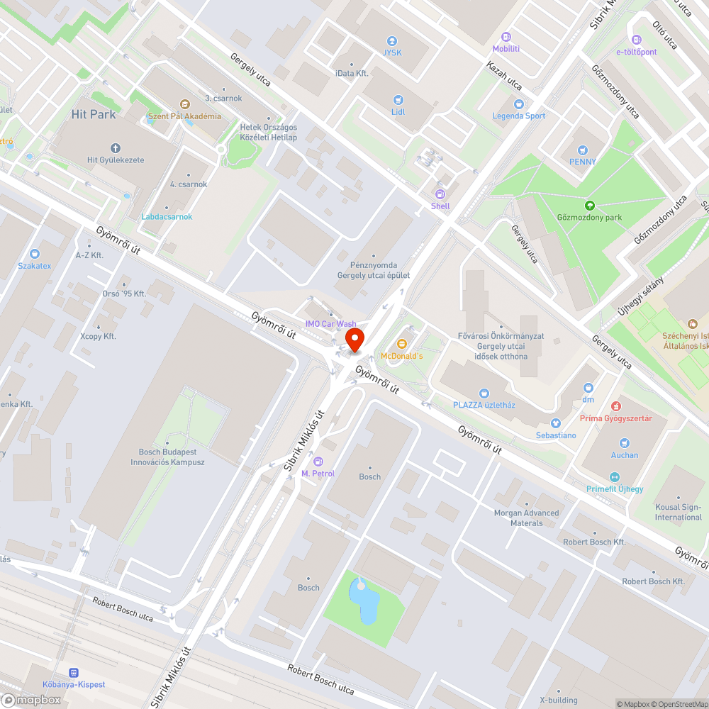 Beszakadó vízesblokokk, tűzcsapok bejelentés helye