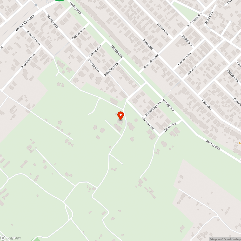 Nem működő utcai lámpa bejelentés helye