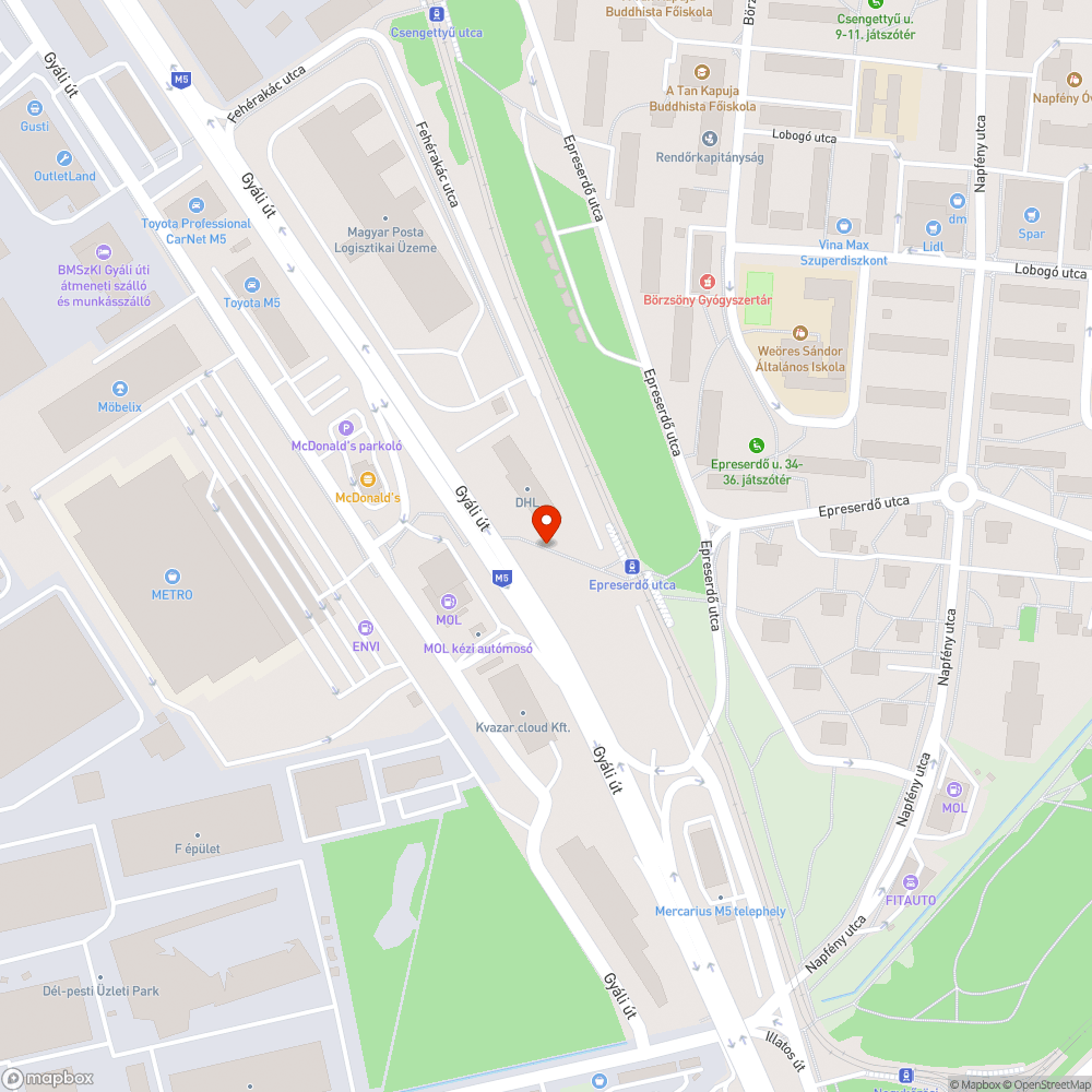 Lámpa nem ég bejelentés helye