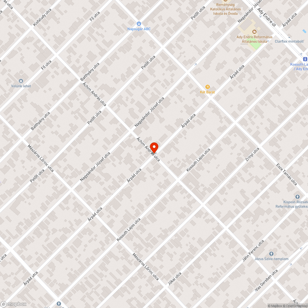 Kátyú bejelentés helye