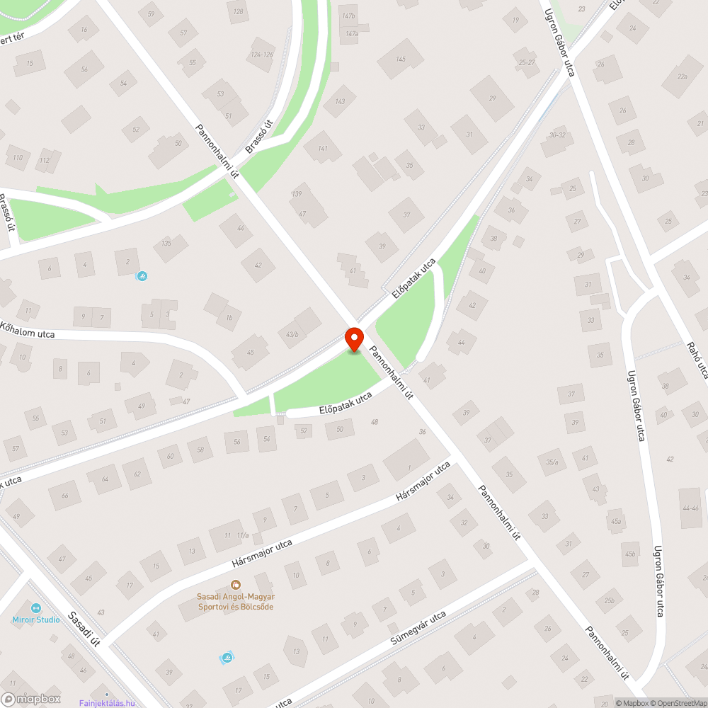 Kidobott fenyőfák bejelentés helye