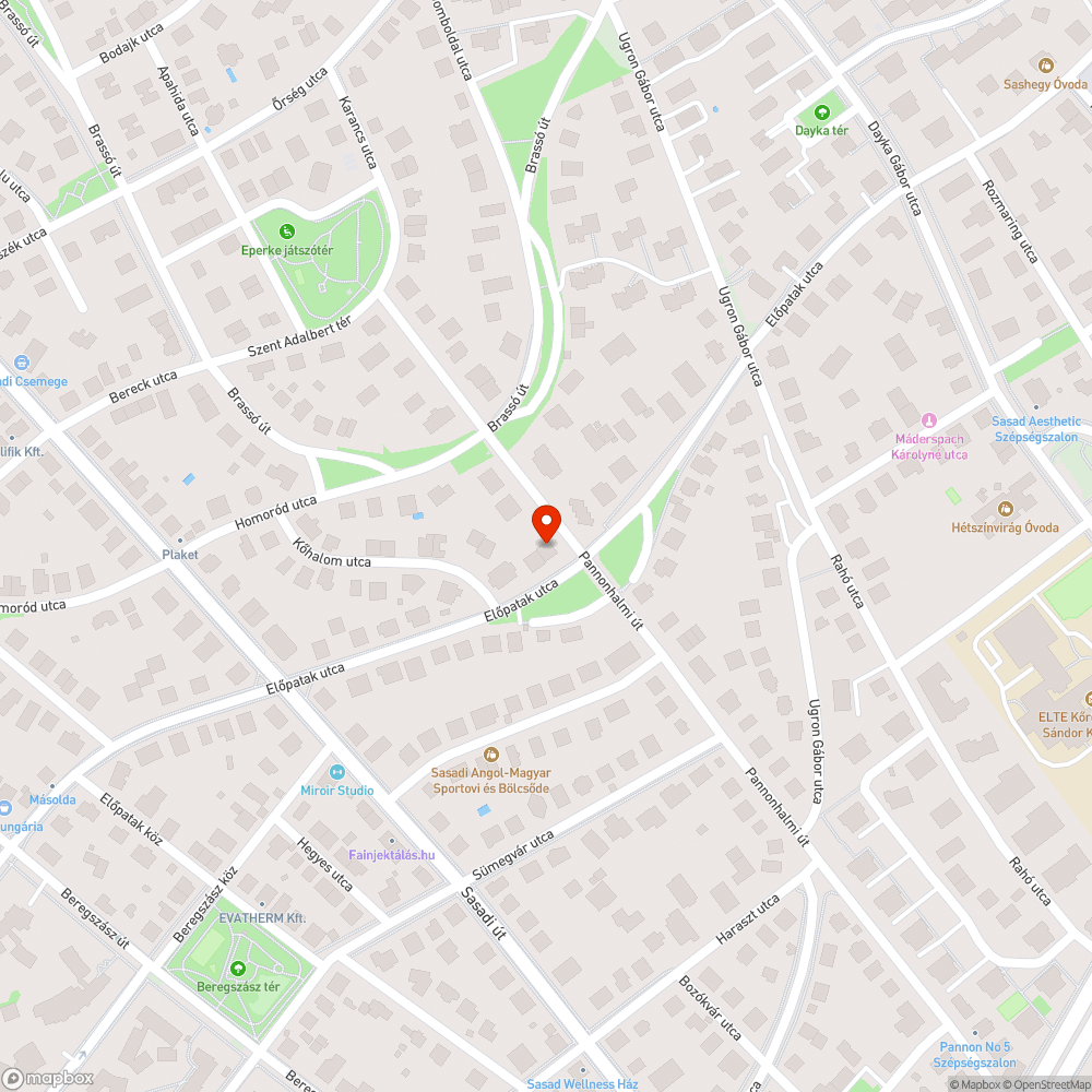 2008-as kék Mazda-6 Pannonhalmi út bejelentés helye