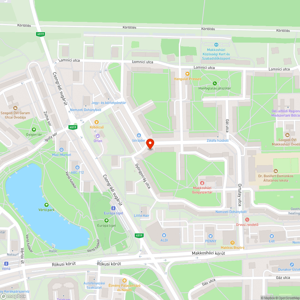 Szemetes járda bejelentés helye