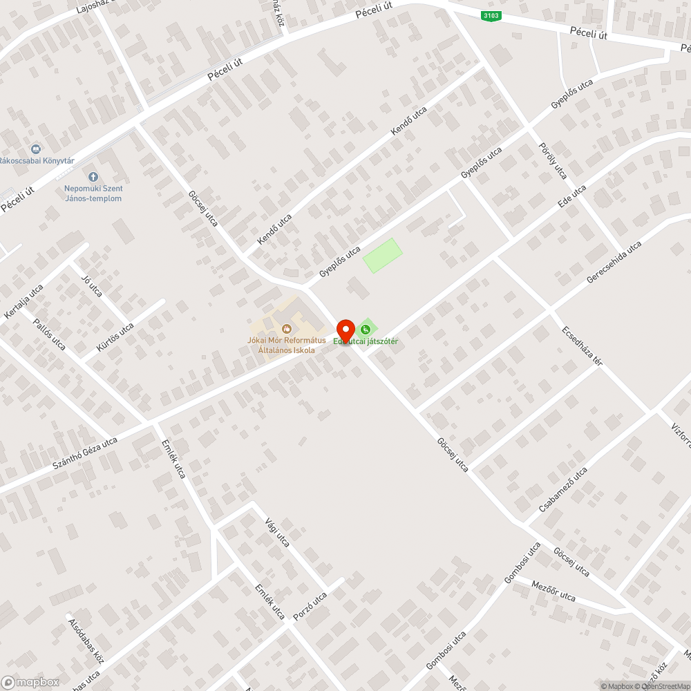 Kidőlt kerítéselem bejelentés helye