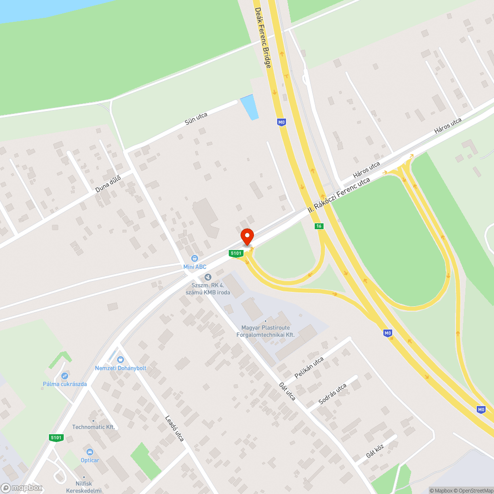 Balesetveszélyes csomópont bejelentés helye