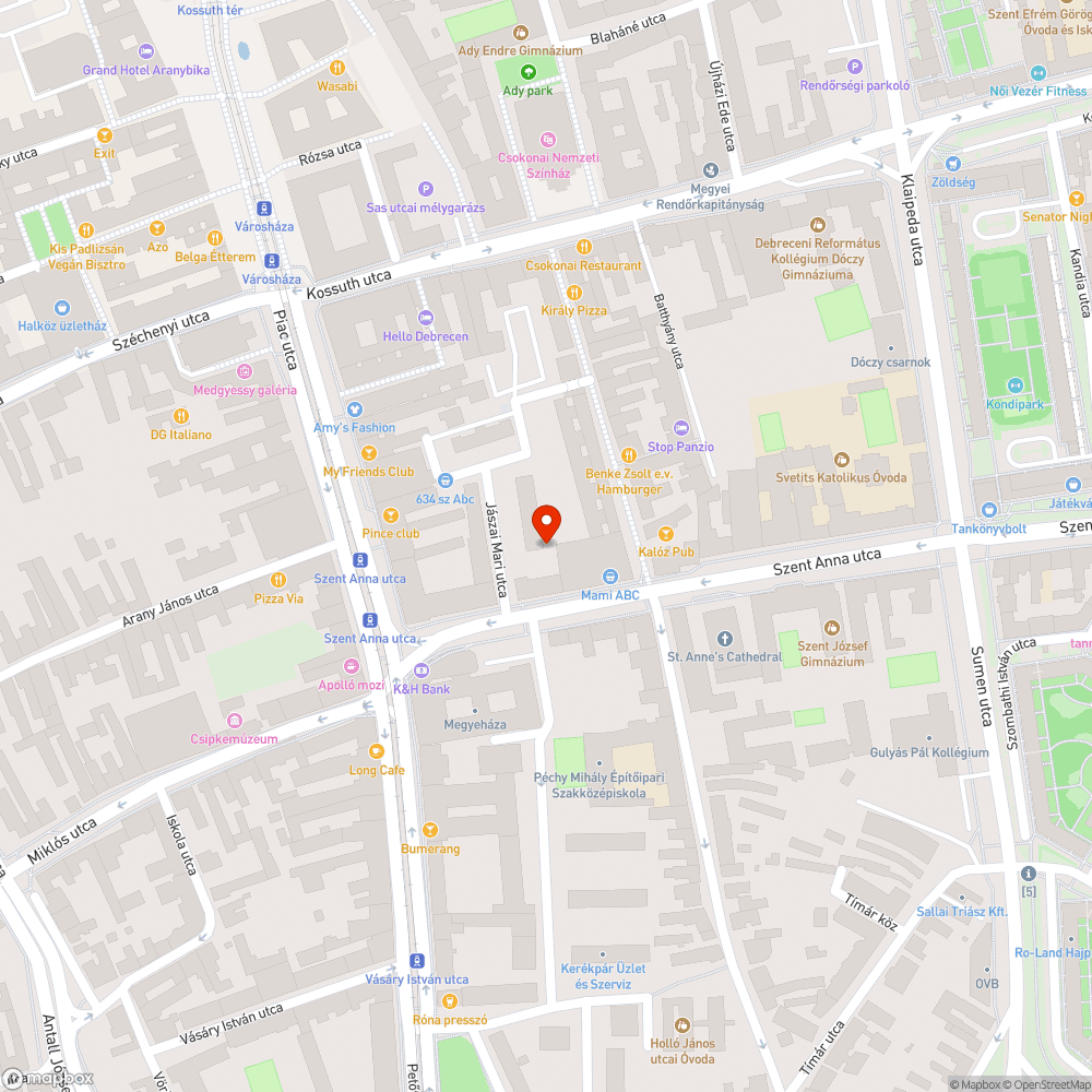 nem működik a közvilágítás, Jászai Mari utca 1. bejelentés helye