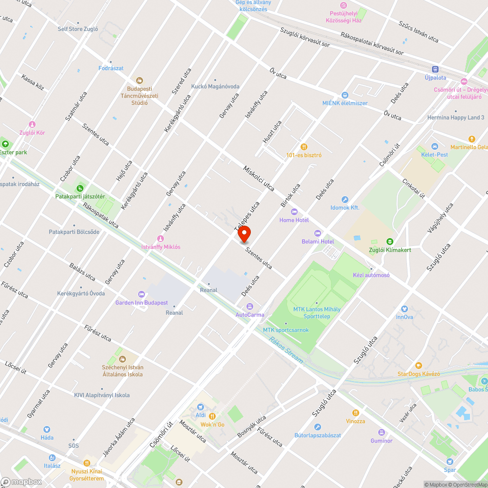 Parkoló roncs bejelentés helye