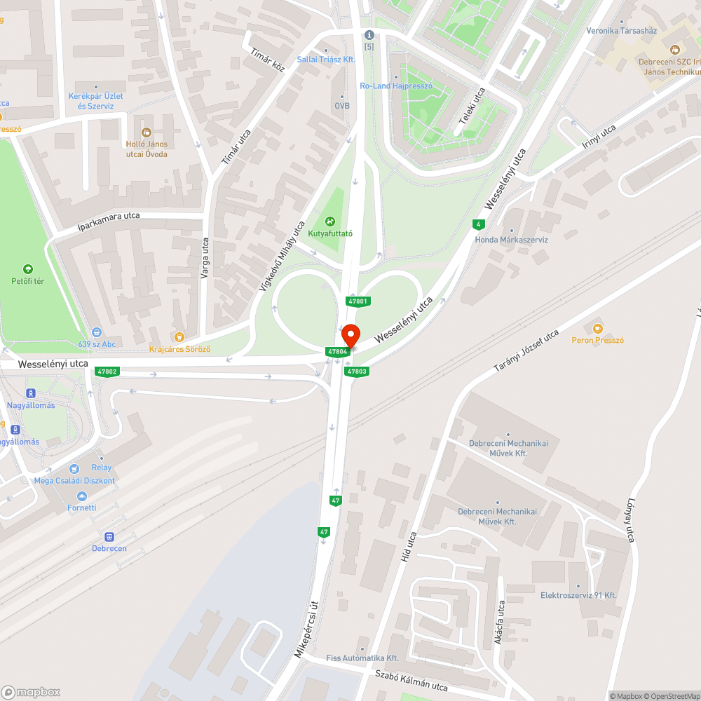 Hibás és hiányzó mennyezeti lámpatestek bejelentés helye