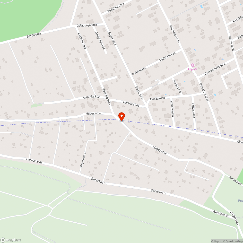 Útra behajló ágak, bokrok, tövisek bejelentés helye