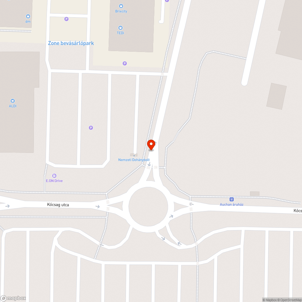 Kátyú, beszakadt út bejelentés helye