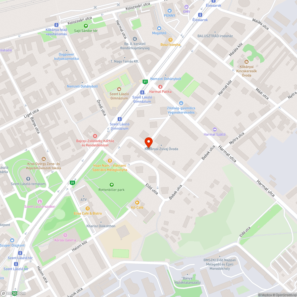 Járda közepére kihelyezett forgalmi tábla bejelentés helye