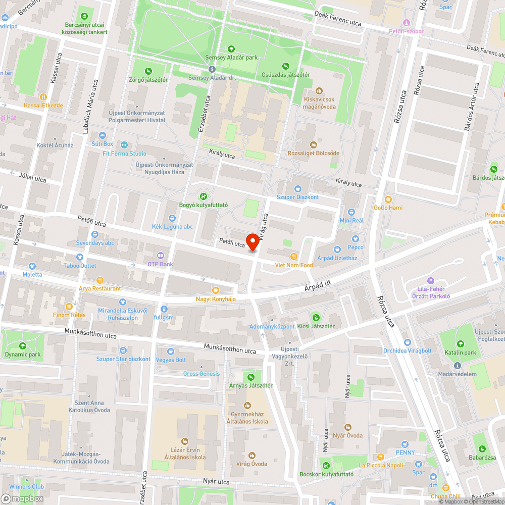 Hiányzó fa bejelentés helye