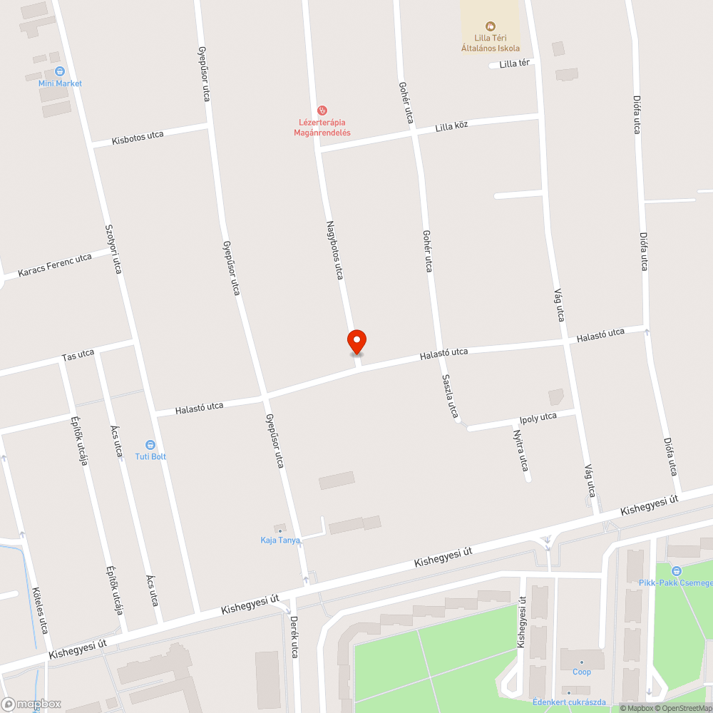 Nagybotos-Halasto u katyu bejelentés helye