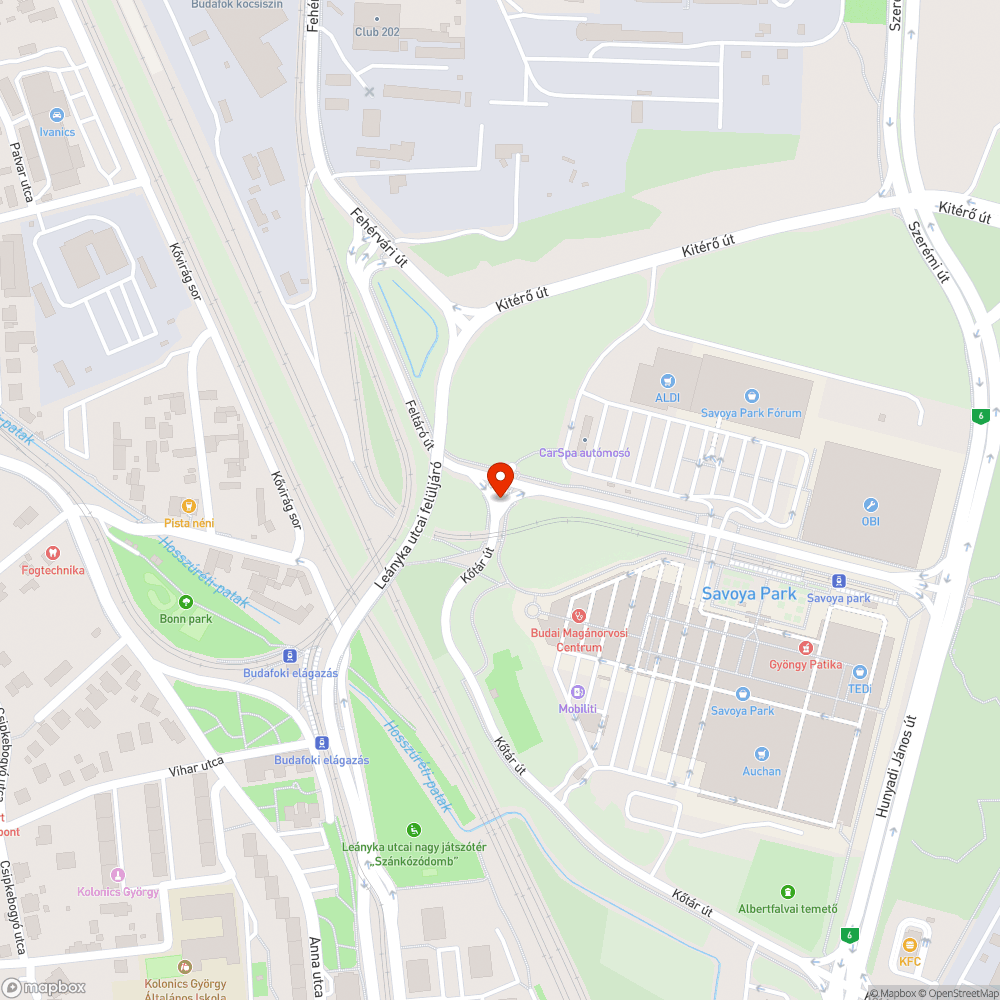 Kiégett jelzőlámpa bejelentés helye