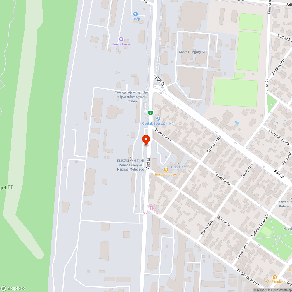 Közterület kamerával megfigyelve bejelentés helye