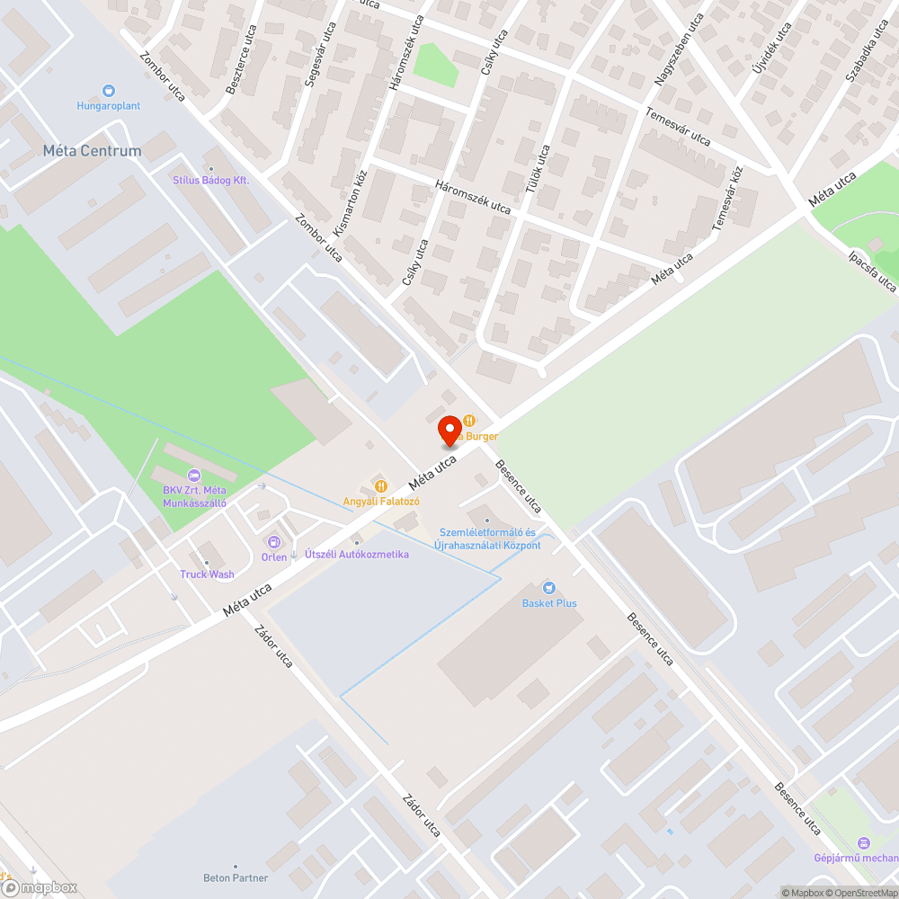 Roncs bejelentés helye