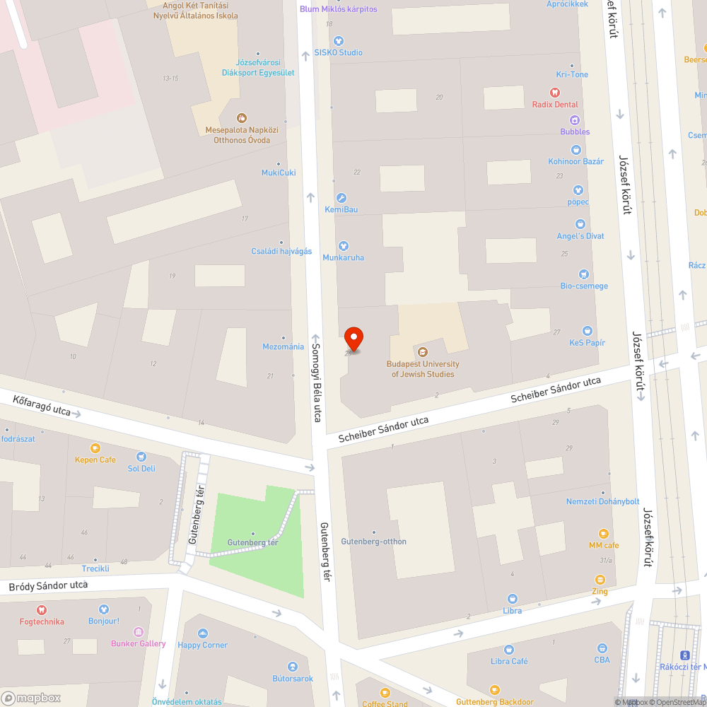 Rabbiképző mögötti fa bejelentés helye