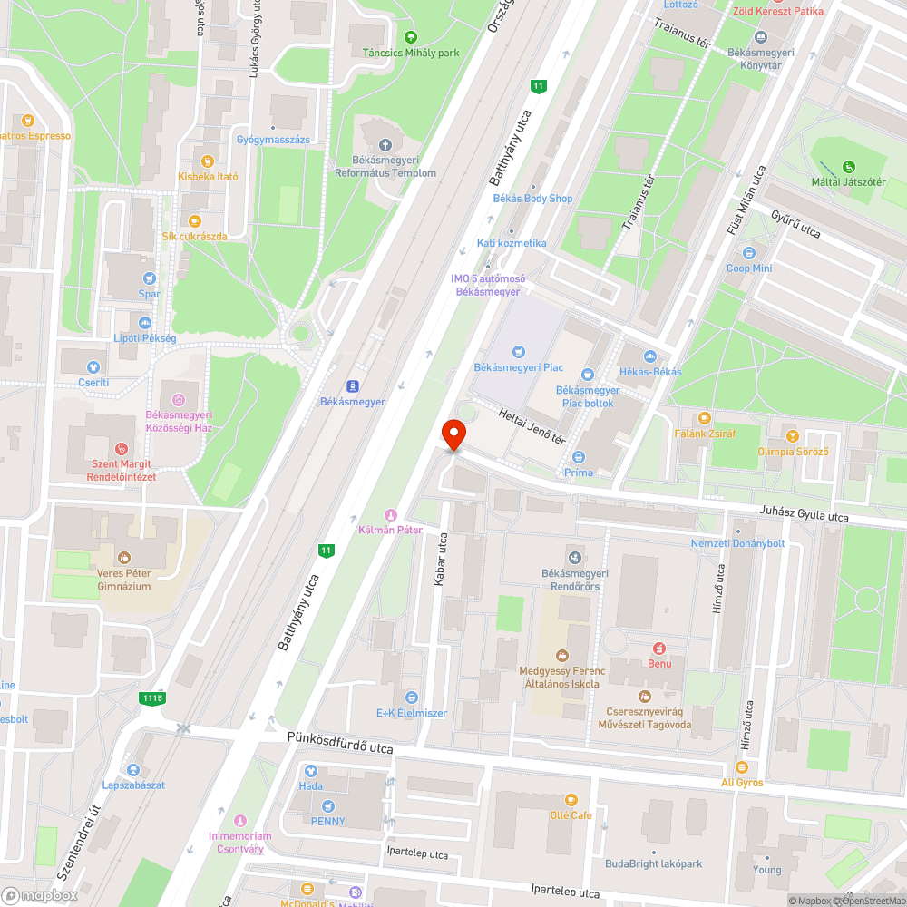 Kicsit megdőlt bejelentés helye