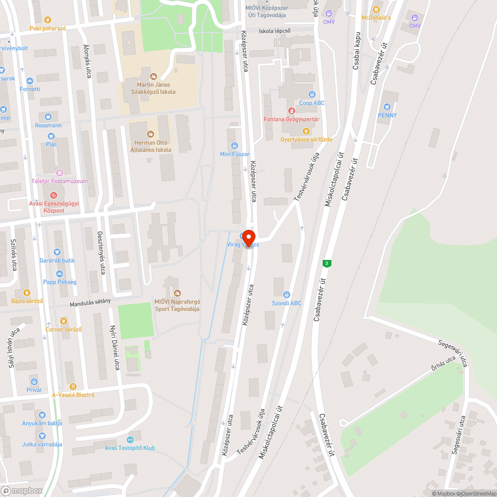 Kátyús út bejelentés helye