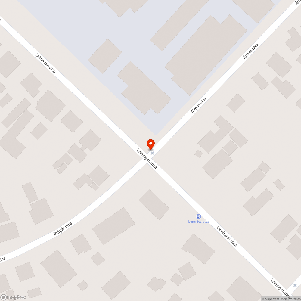 Álmos utcai kis-tó bejelentés helye