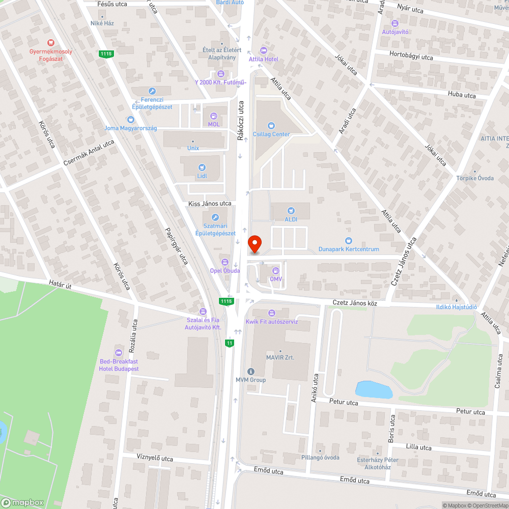 Hatalmas kátyúk bejelentés helye