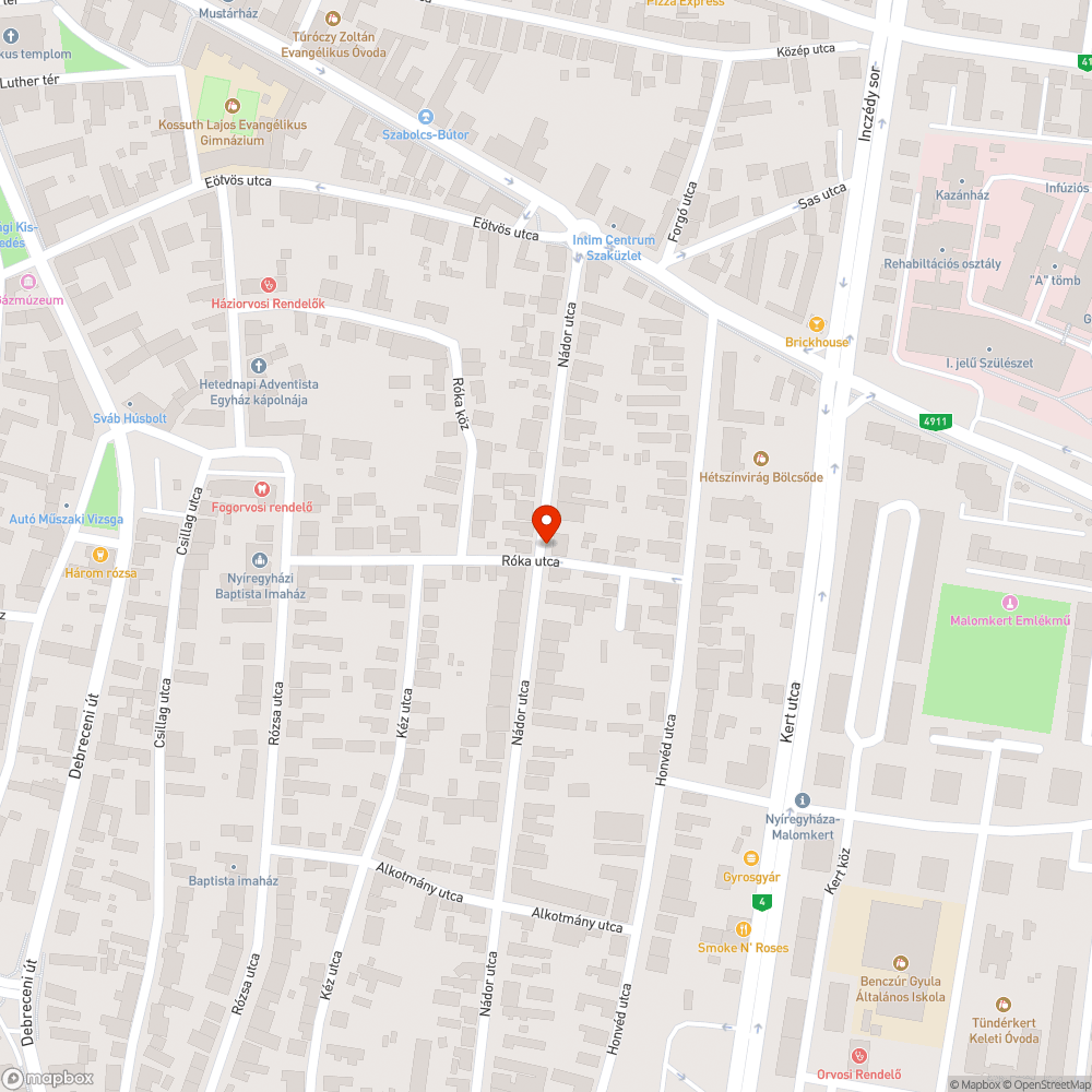 Sártenger az úttesten - Róka u. bejelentés helye