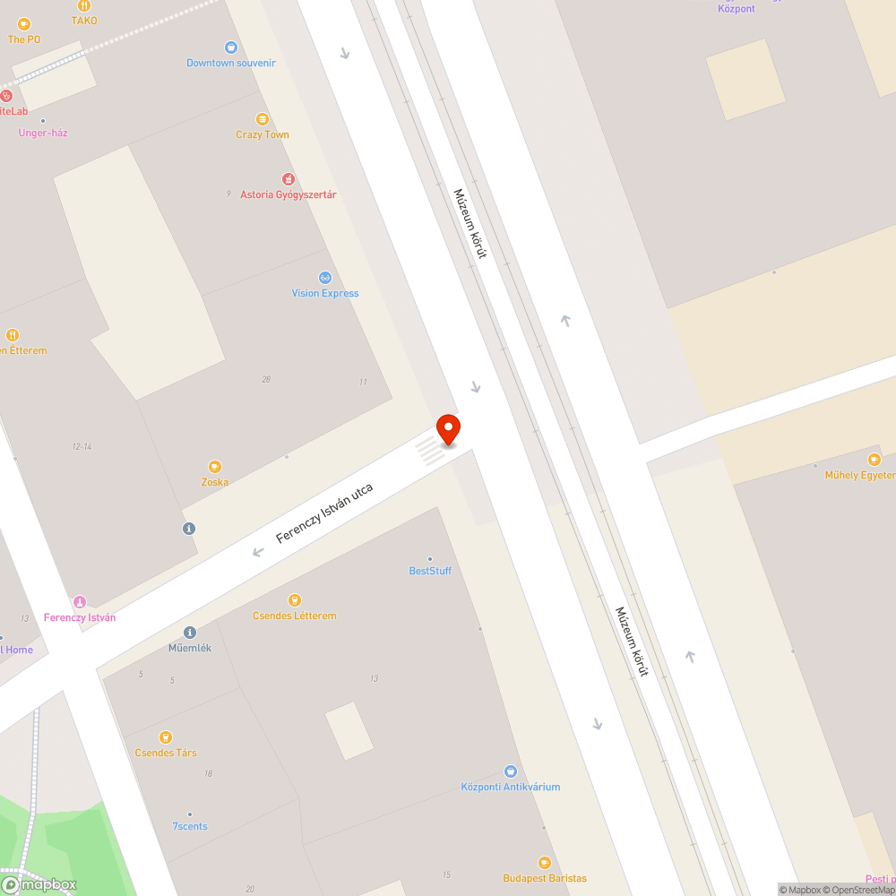 Kidöntött poller bejelentés helye