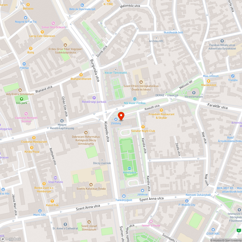 Nyilvános telefonfülke bejelentés helye