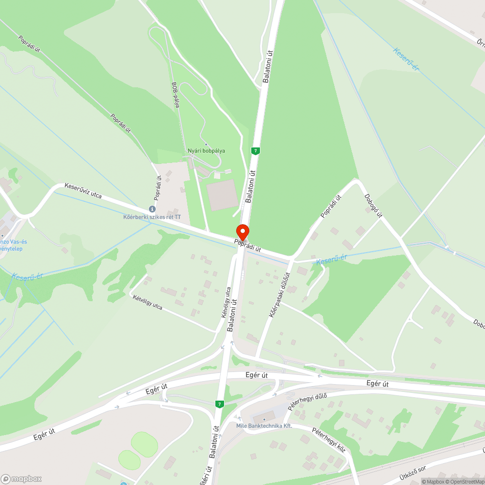 Kifakult KRESZ-tábla - Keserűvíztelep, Bobpálya bejelentés helye