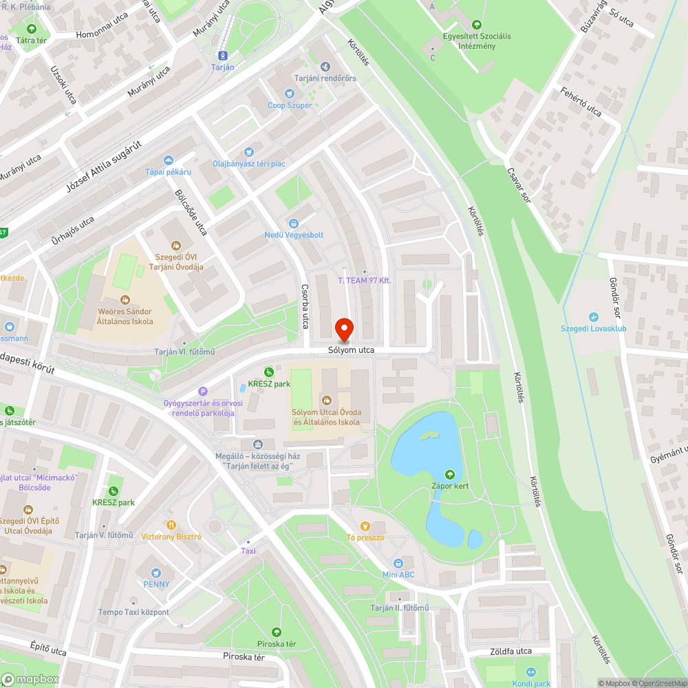 Sérült hulladéktároló bejelentés helye