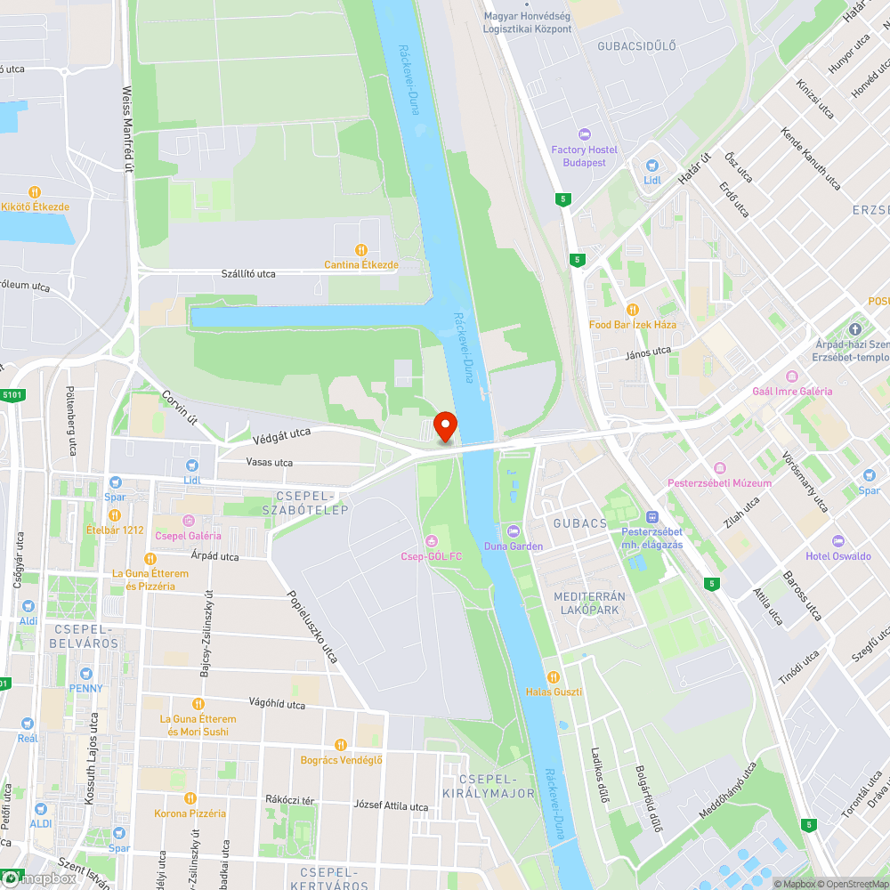 Elhagyott szemetes bejelentés helye