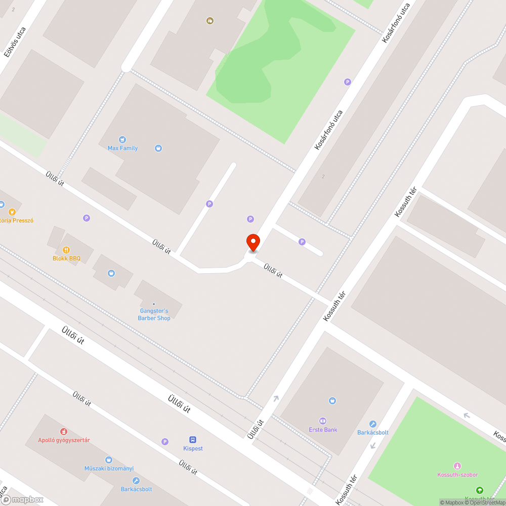 Kiégett lámpa bejelentés helye