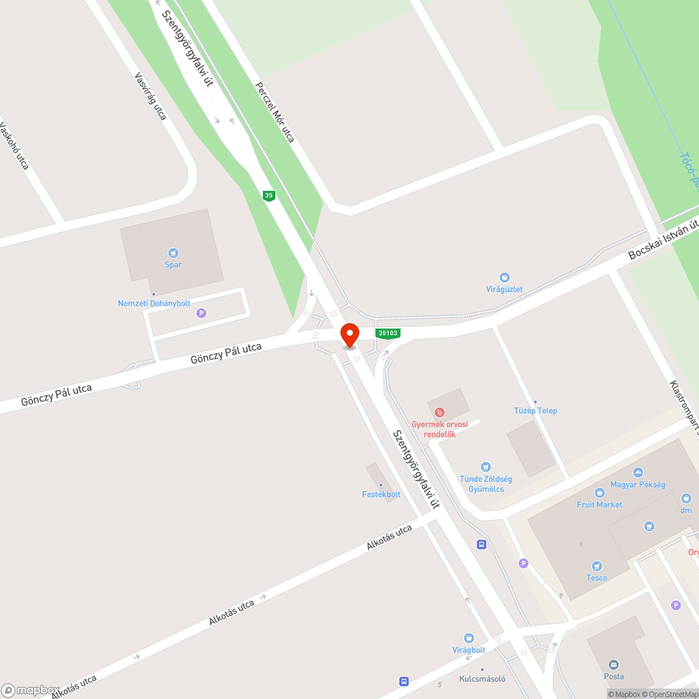 Lyukas szemetes bejelentés helye