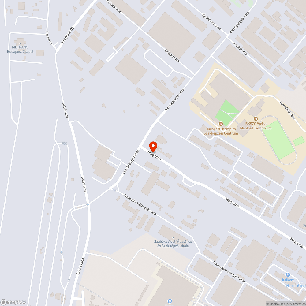 Illegális szemétlerakat bejelentés helye