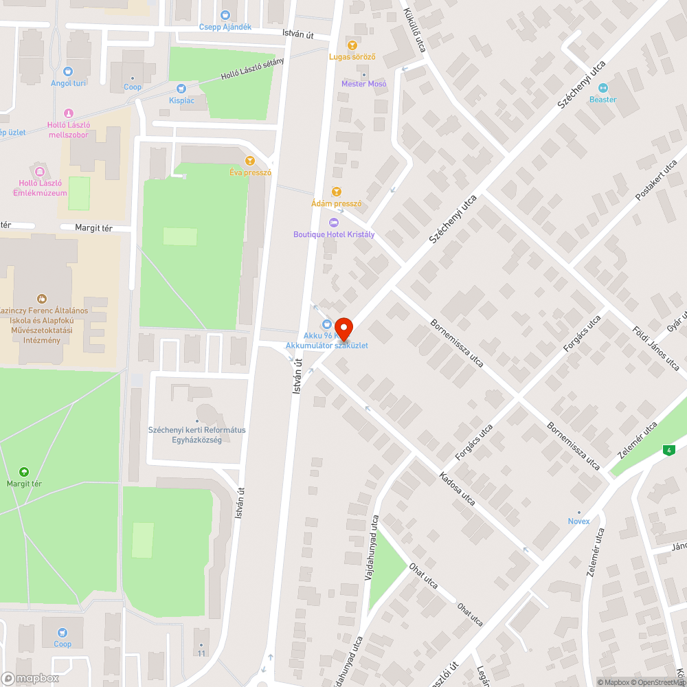 Nyilvános telefonfülke bejelentés helye