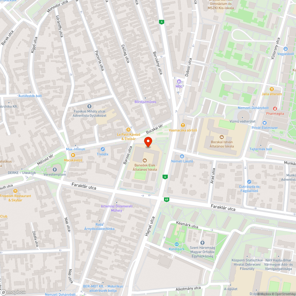 Nyilvános telefonfülke bejelentés helye