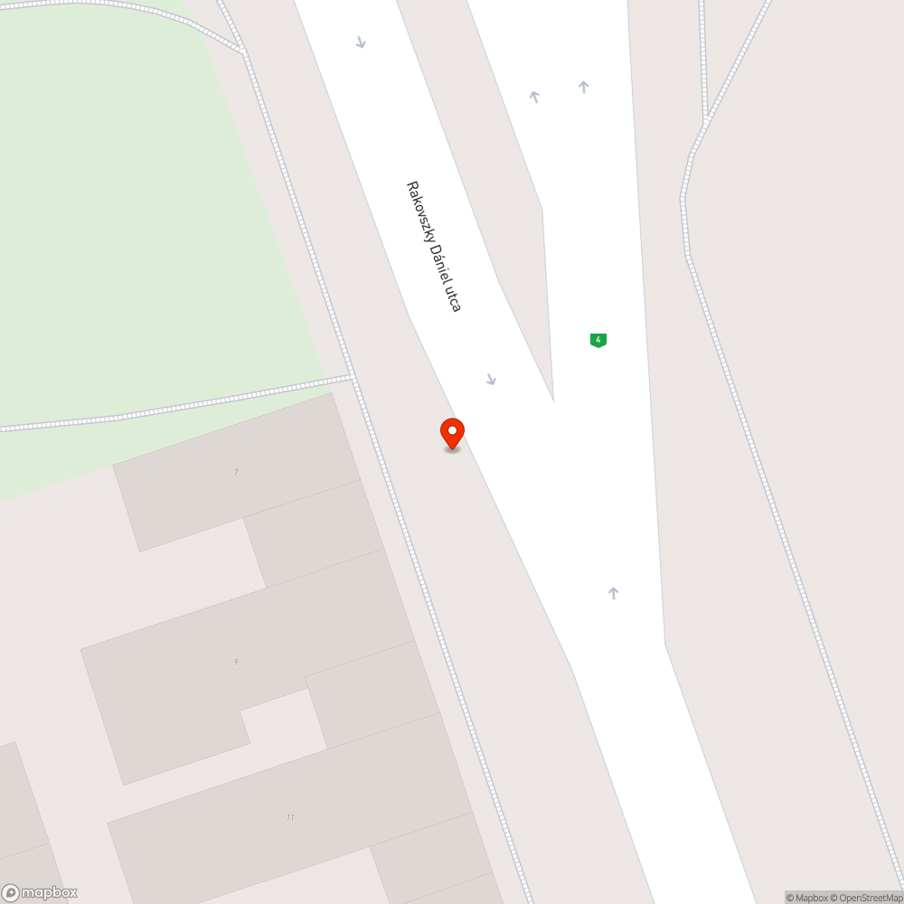 nem működik a közvilágítás, Rakovszky Dániel u. 9. bejelentés helye