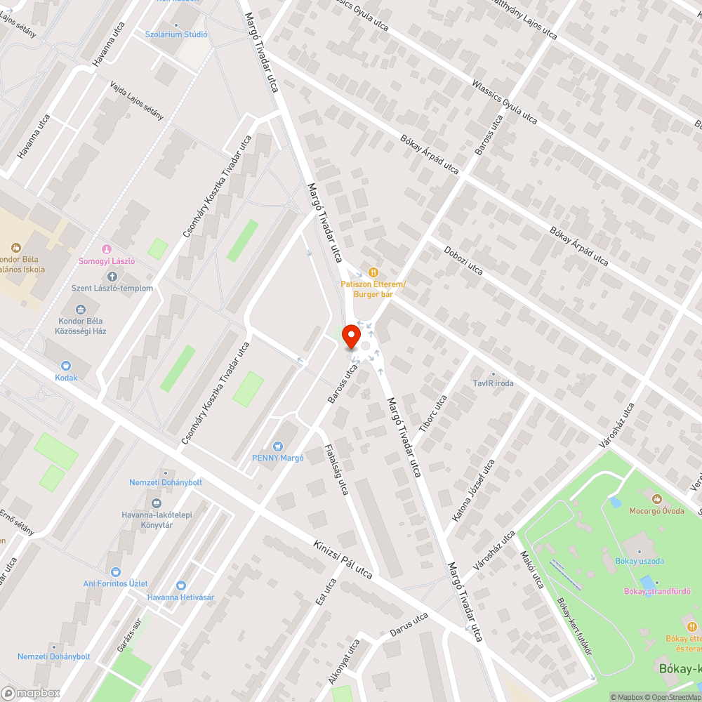 Növényzet miatt beszűkült kerékpárút bejelentés helye