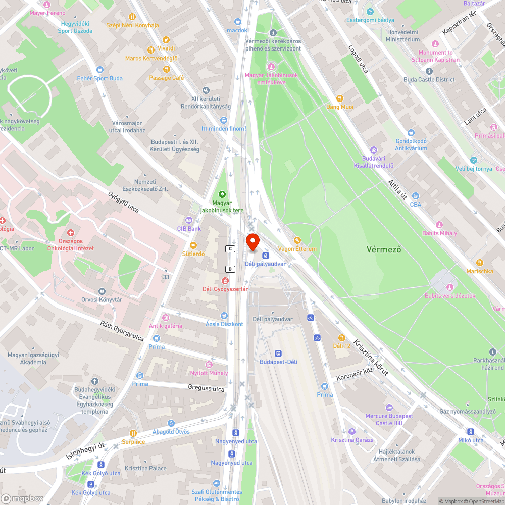 Szennyezett lépcsőkorlát bejelentés helye