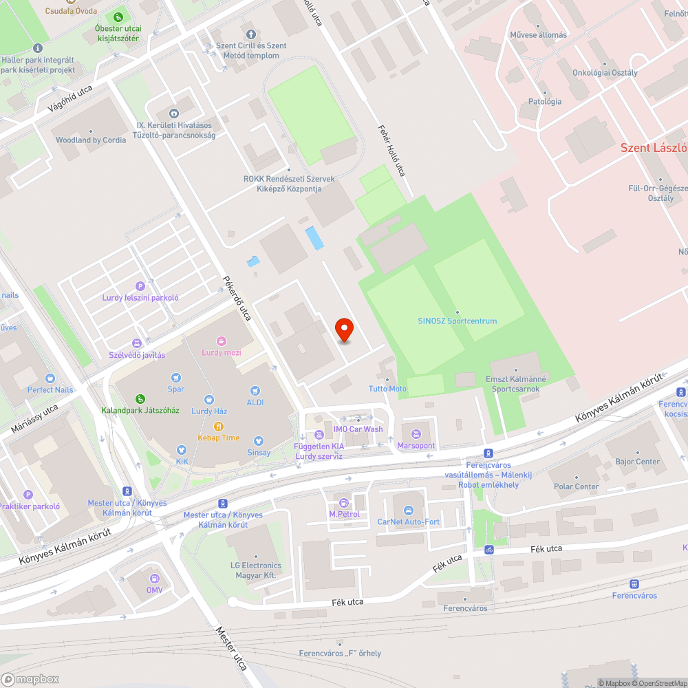 Elhagyott Fiesta bejelentés helye