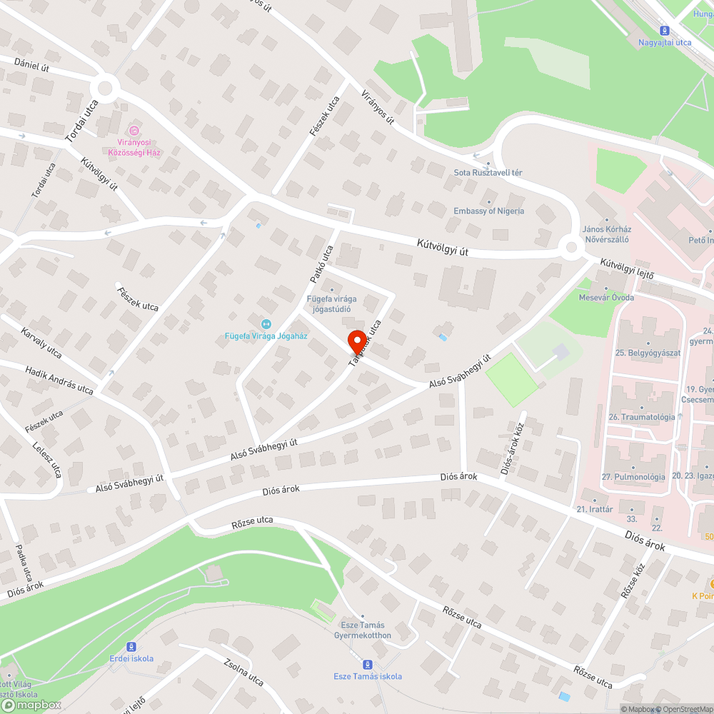 Elhagyott roncs bejelentés helye