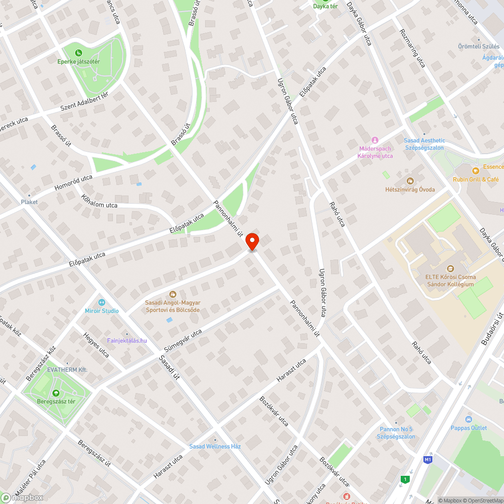 Hársmajor - Pannonhalmi járda bejelentés helye