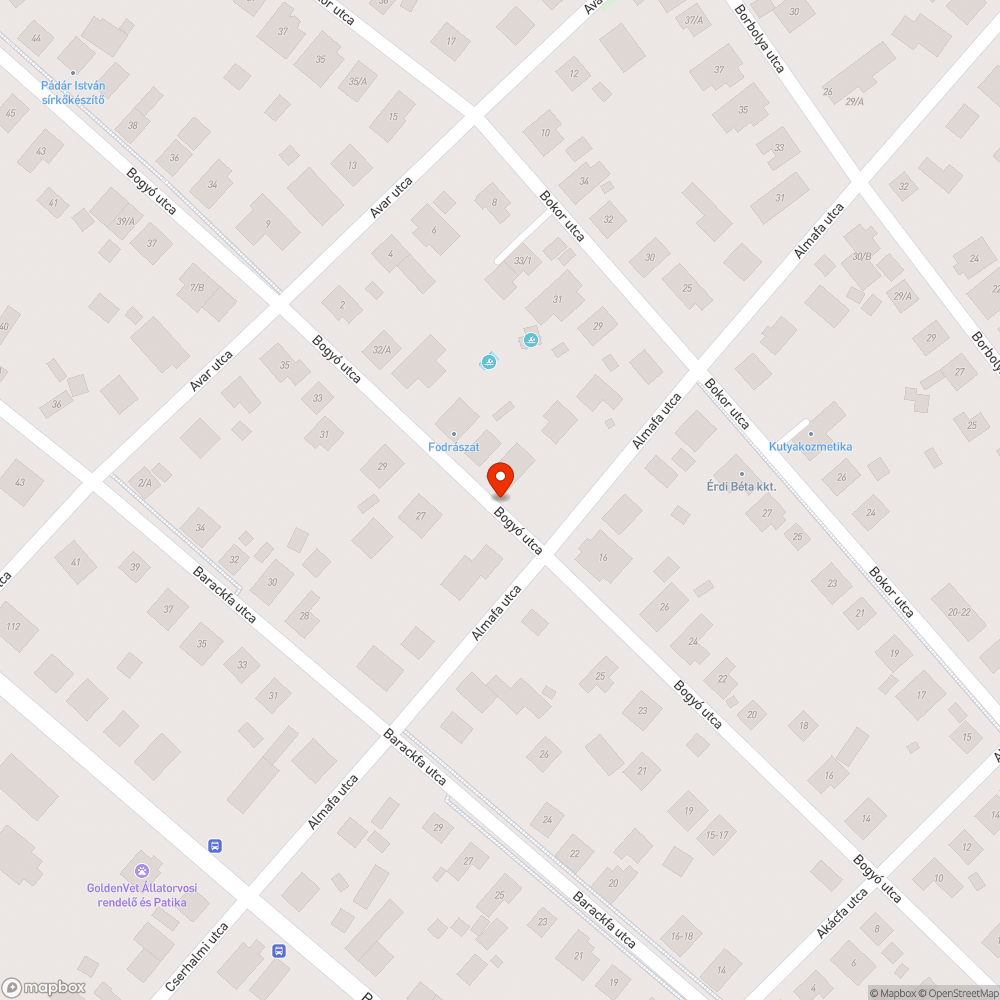 Gödrös utca bejelentés helye