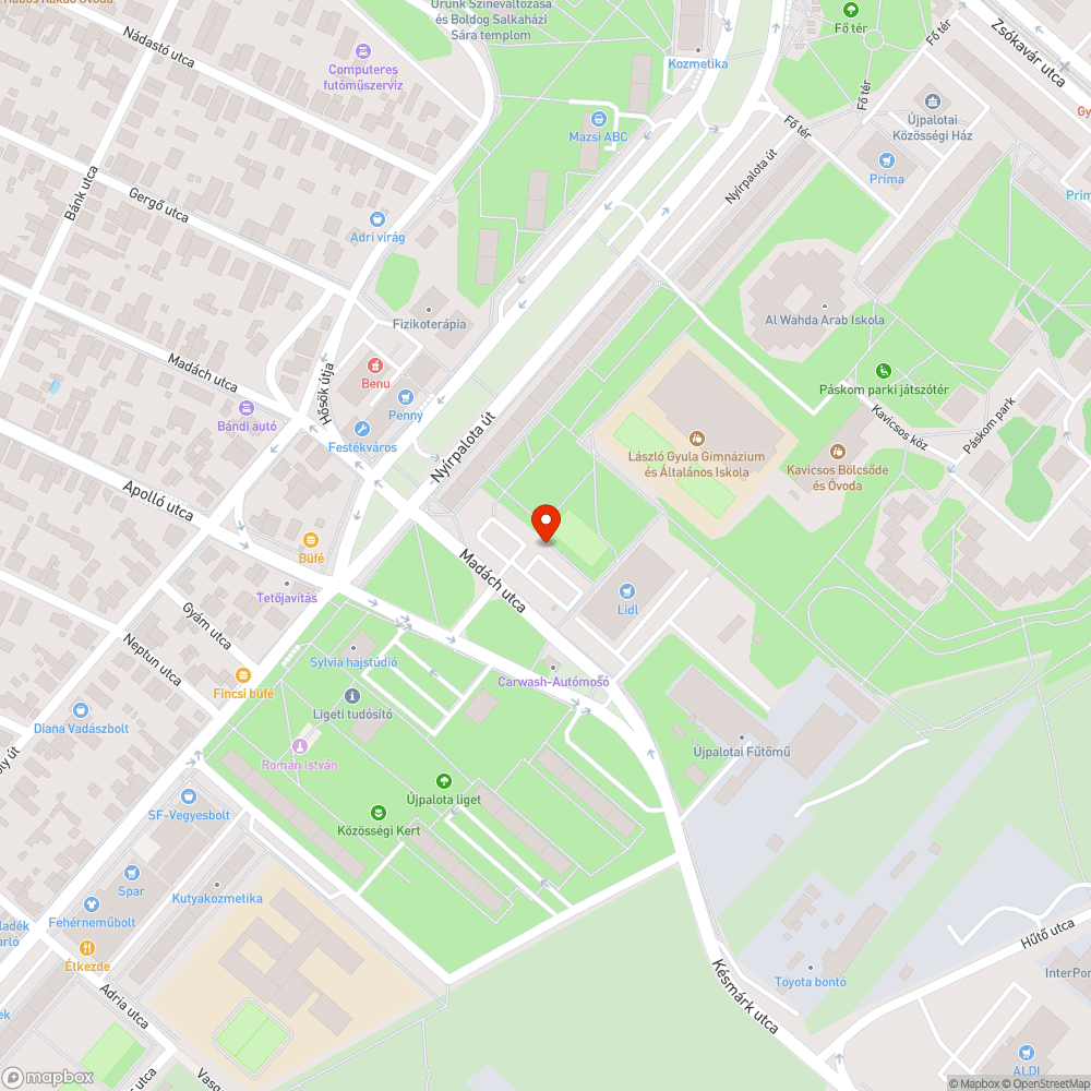 Elhagyott Skoda bejelentés helye