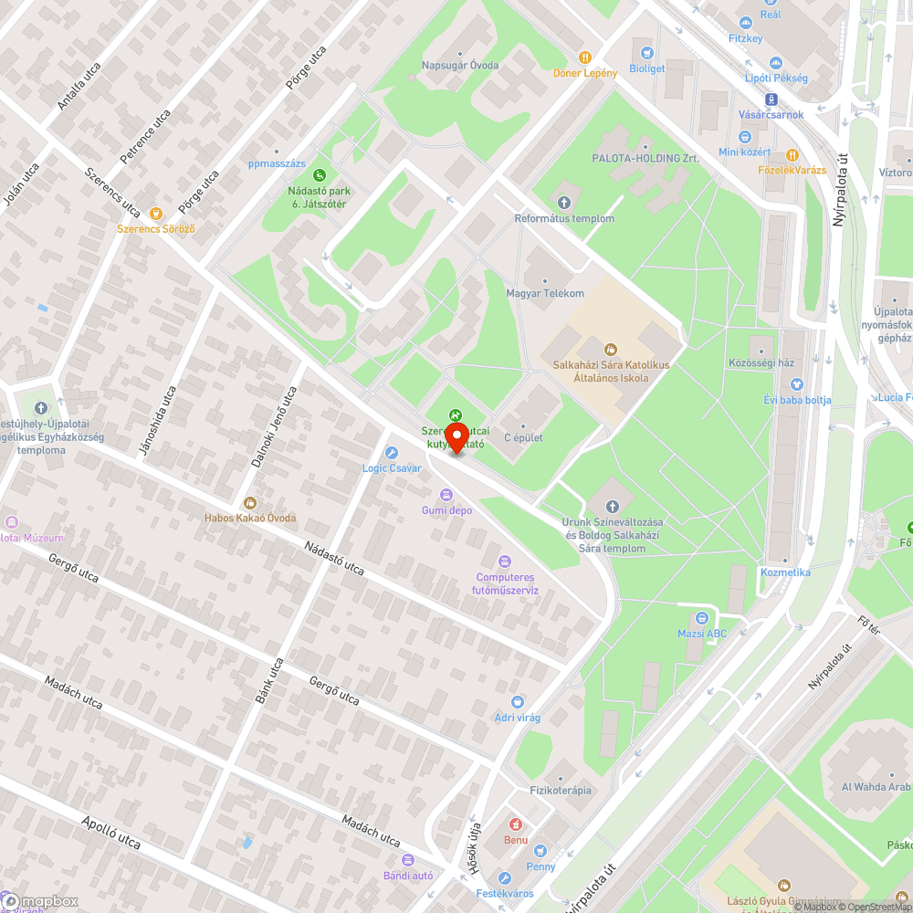 Hiányzó tábla bejelentés helye