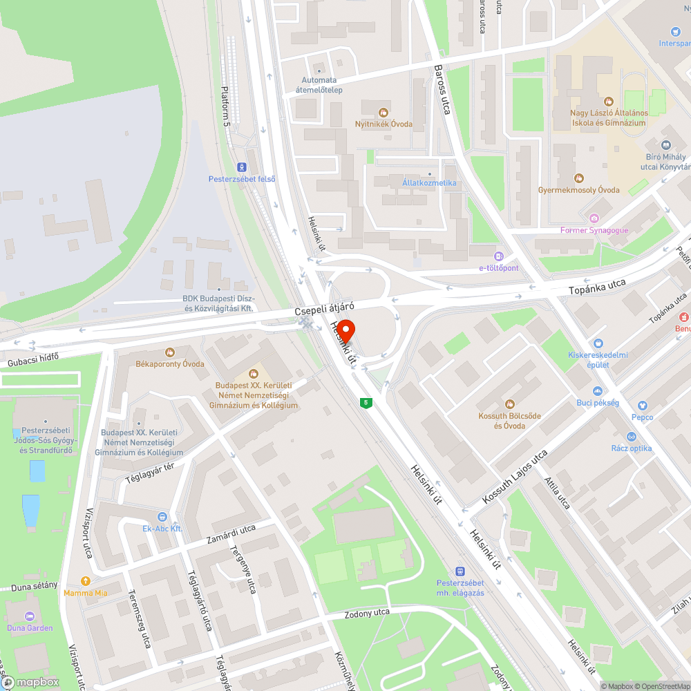 Kátyú a víznyelő körül bejelentés helye