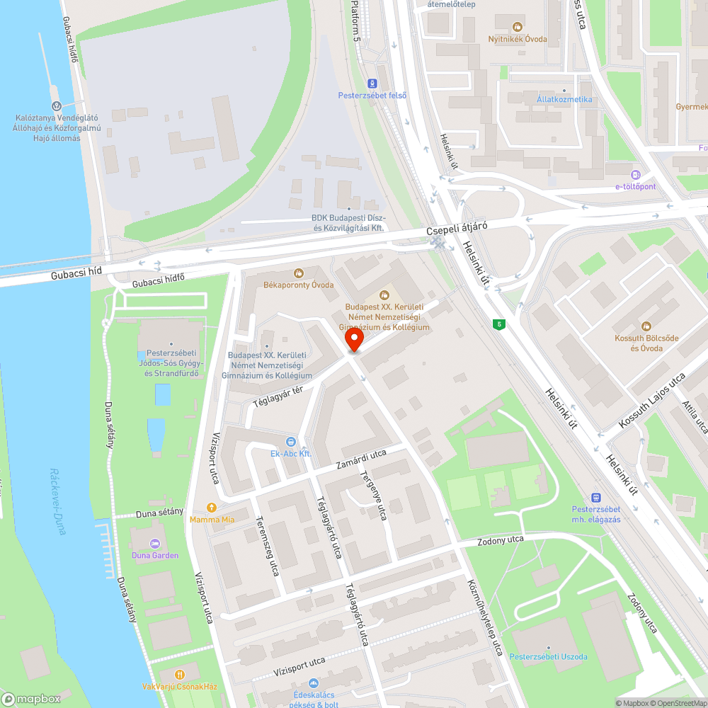 Megújuló kátyú bejelentés helye