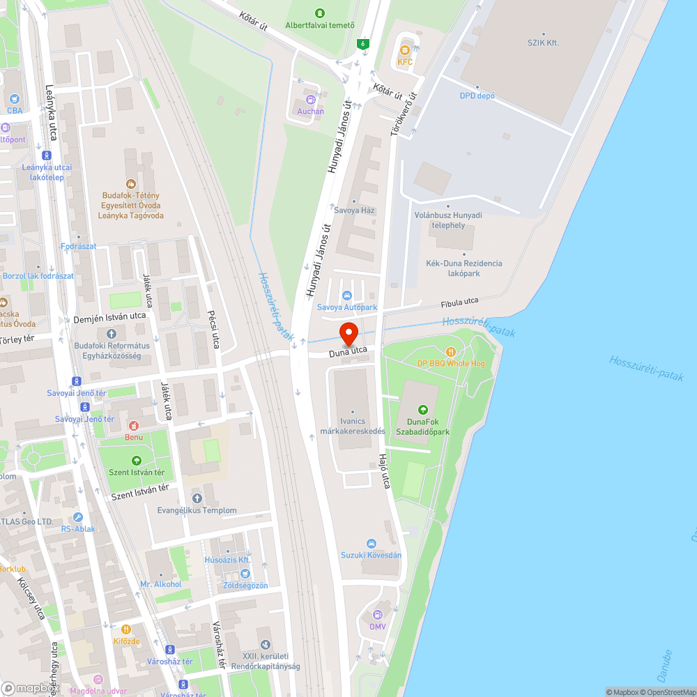 Sérült magasságjelző bejelentés helye