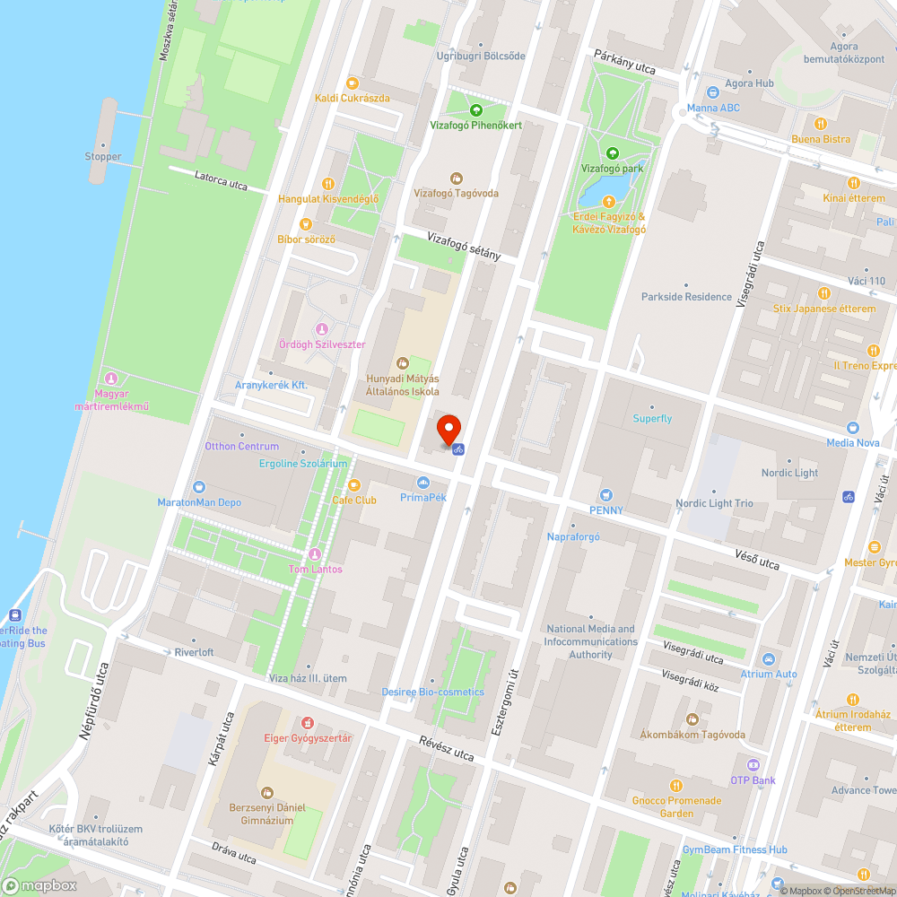 Megrongált bubi bejelentés helye