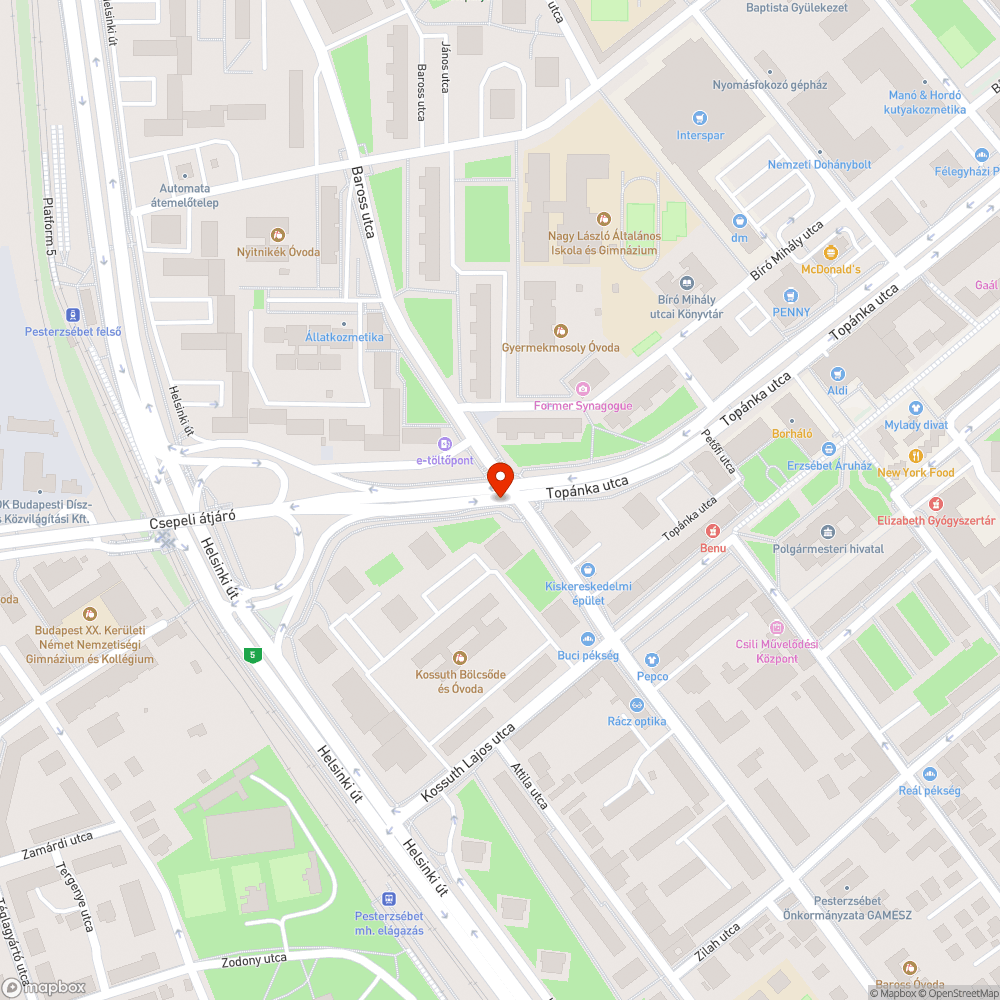 Madártetem bejelentés helye